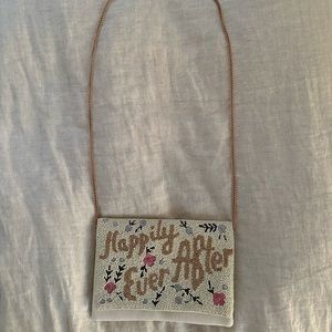 Happily Ever After cross body bag. Beaded details.